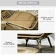 image 6 of Outsunny PE Rattan Egg Chair w/ Padded Cushions for Garden, Khaki
