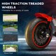 image 5 of HOMCOM 6V Electric Motorbike with Training Wheels, One-Button Start - Red