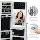 image 4 of HOMCOM Freestanding Jewellery Storage Armoire w/ 2 Mirrors Drawers Hooks Lights
