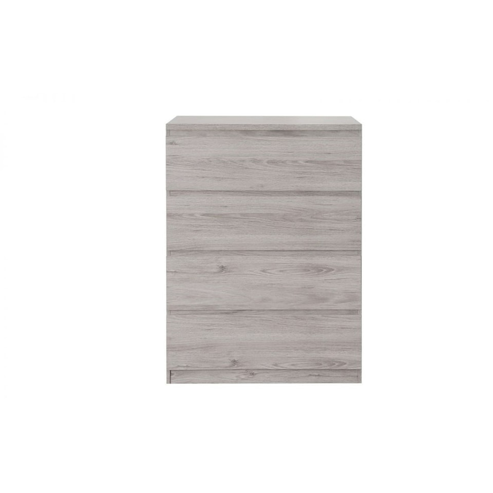 image 1 of Modern Grey Oak 4 Drawer Chest