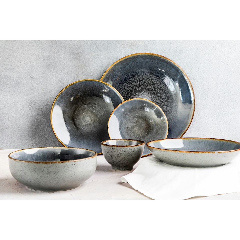 image 1 of Mikasa Hospitality Impression Pasta Bowl, 20 cm, Fossil Grey Grey