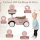image 9 of COSTWAY Kids Ride on Push Car Toddler Sliding Car Pink