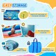 image 8 of Outsunny Kids Bouncy Castle w/ Slide, Pool, Trampoline, Climbing Wall, Blower