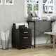image 2 of Vinsetto 2-Drawer Locking Office Filing Cabinet 5 Wheels Rolling Storage Brown