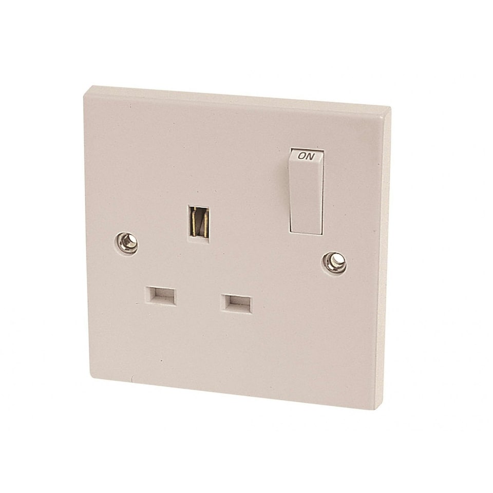 Dencon Switched Socket 13a - Multi Colour - 1-Gang