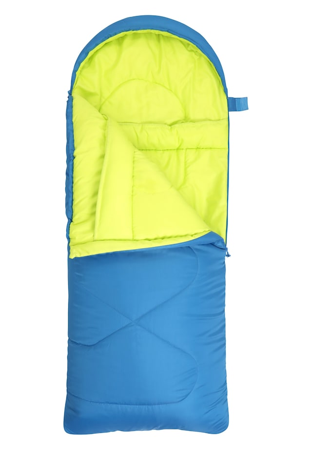 image 1 of Mountain Warehouse Summit 200 Kids Sleeping Bag Insulated 2 Season Camping Childrens Bed