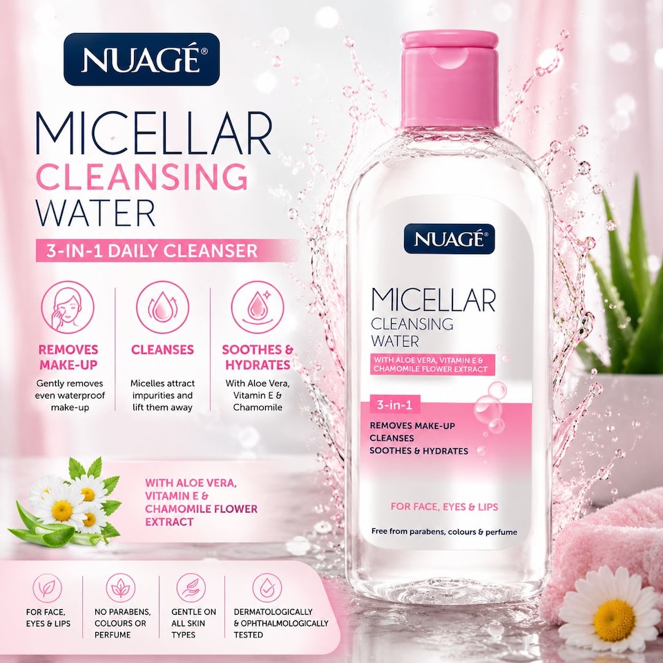 image 1 of Nuage  3 In 1 Micellar Cleansing Water 200 ml