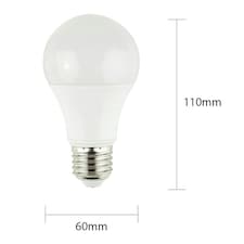 ValueLights 4 Pack E27 White Plastic GLS LED 6W Cool White 6500K 500lm Light Bulb