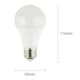 image 1 of ValueLights 4 Pack E27 White Plastic GLS LED 6W Cool White 6500K 500lm Light Bulb