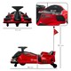 image 7 of HOMCOM 12V Electric Go Kart for Kids with Music, LED Lights, Red