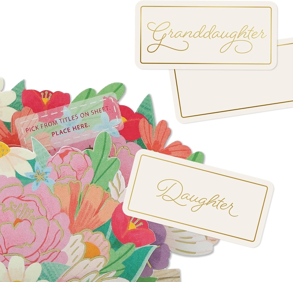 image 1 of Paper Wonder Flower Cart Customizable Pop Up Card for Birthdays Mother's Day