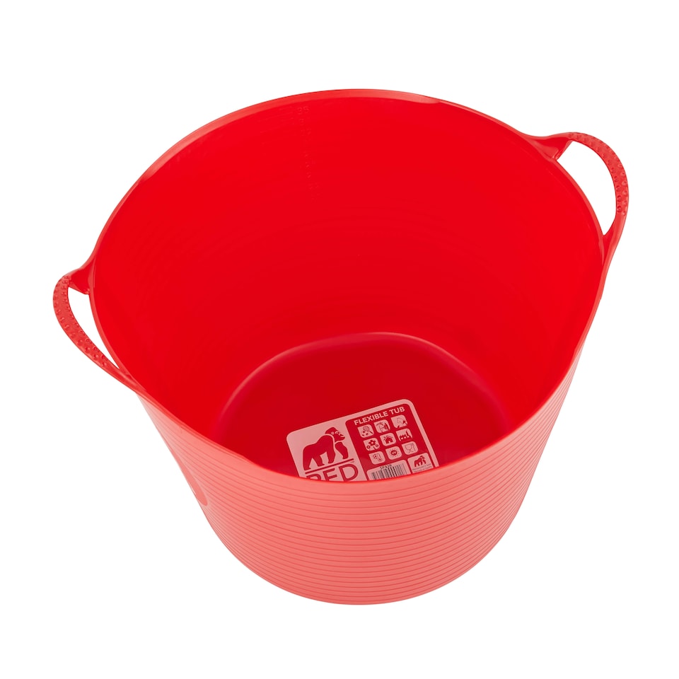 image 1 of Red Gorilla - Gorilla Tub 38L - Flexible Multi-Use Bucket | Red
