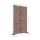 image 3 of Nicoman Metal Slat Indoor Outdoor Privacy Screen with Stand | Bronze | Rusted | 1