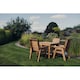 image 1 of Valley 4 Seater Square 4XC - Timber - L190 x W190 x H95 cm - Minimal Assembly Required - Set of Waterproof Cushions Included
