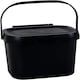 image 3 of Black Compost Caddy Bin, 4.5L N/A