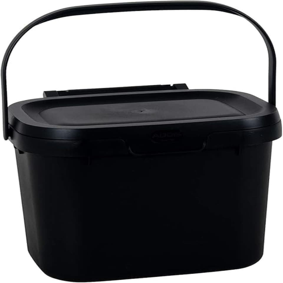 image 1 of Black Compost Caddy Bin, 4.5L N/A