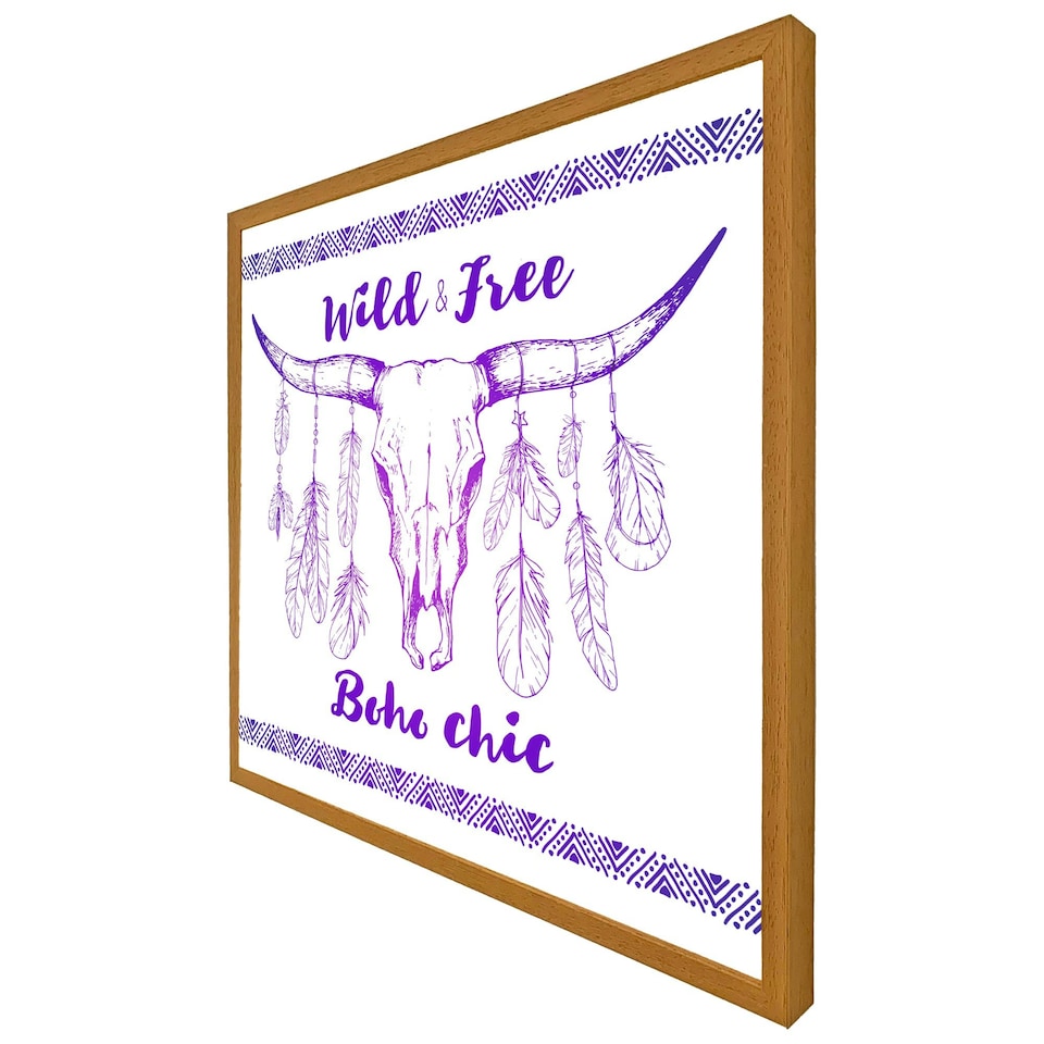 image 1 of Boho chic (Picutre Frame) Brown | Oak | L
