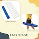 image 3 of PawHut Dog Weave Pole Set Agility Starter Kit Pet Outdoor Exercise Training Set