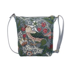 Signare Sling Bag Strawberry Thief Grey | Grey