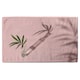 image 1 of Botanical leaf on pink Designer Bath Towel | Multi