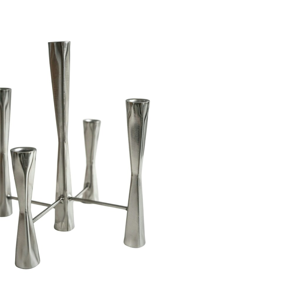 image 1 of Parker 5 Piece Candle Centerpiece - Mild Steel - L27 x W27 x H42 cm - Black | Black | 1