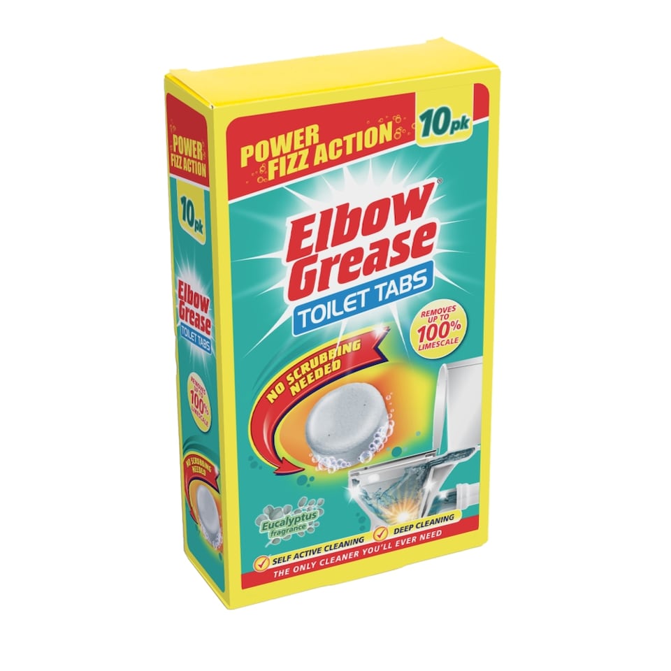 Pack of 10 Elbow Grease Eucalyptus Toilet Cleaner Tabs 30g