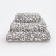 image 1 of Zero Twist Leopard Print Towels | Grey | Hand towel | 1