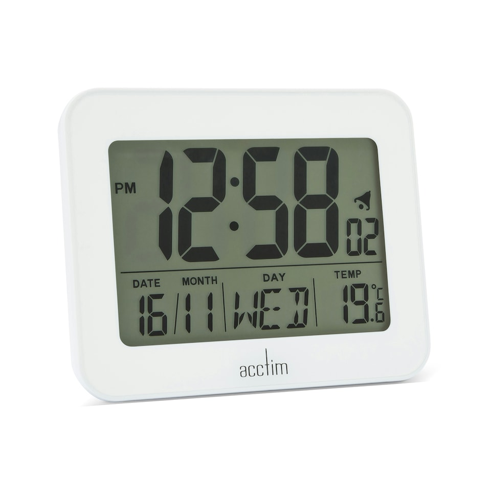image 1 of Acctim Otto Superbrite® Digital Bedside Alarm Clock | White | One Size