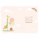 image 3 of Giraffe, Rainbow & Balloons New Baby Granddaughter Birth Congratulations Card
