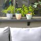 image 6 of Nicola Spring Hand-Printed Plant Pot - 14cm - Navy Blue
