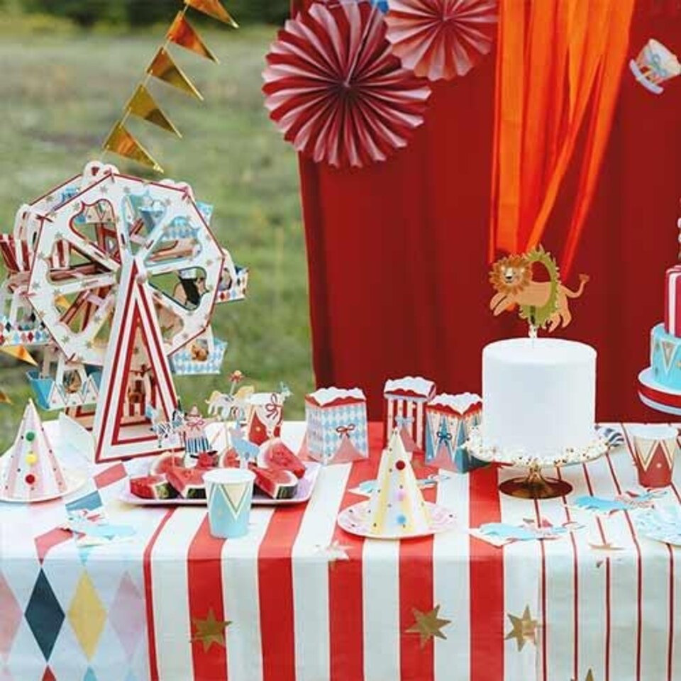 image 1 of Circus Cupcake Food Pick Toppers - Pack of 6