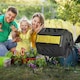 image 2 of Outsunny 160L Outdoor Tumbling Compost Bin with Dual Chamber Yellow | Yellow | One Size