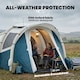 image 6 of Outsunny Inflatable Camping Tent w/ Air Pump, 2-3 Person Blow Up Tent | Green | Green and White | 480 x 280 x 195 cm