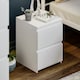 image 9 of Vida Designs Denver 2 Drawer Bedside Chest Cabinet Table Nightstand, White