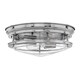 image 1 of Hinkley Hadrian 2 Light Flush Mount Chrome with Glass IP44