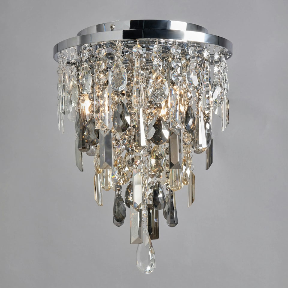 image 1 of BHS Jennifer 3 Light Ceiling Light, Chrome
