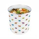 image 6 of Colourful Farm Animals Food Waste Caddy - Metal 2L Decorative Kitchen Compost Bin