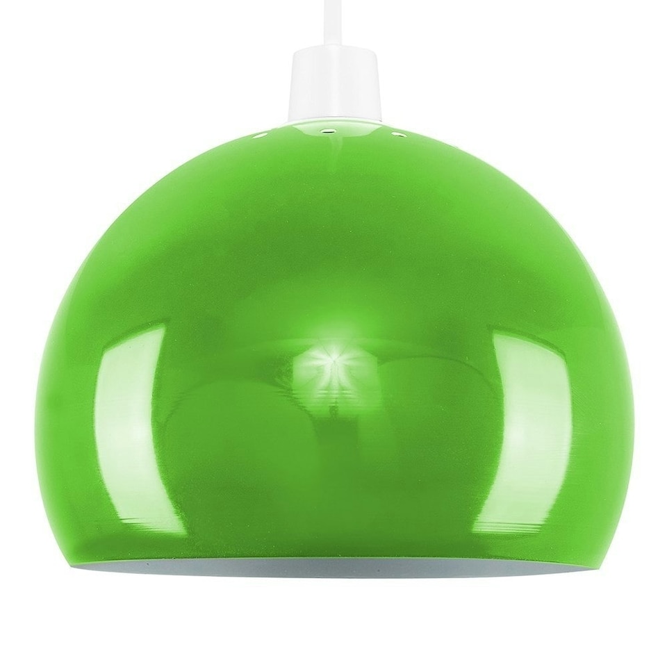 image 1 of ValueLights Mini Arco Green Dome Ceiling Pendant Shade | Green