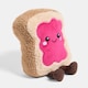 image 4 of OHS Sweetie Pie Filled Novelty Scatter Cushion Soft Fleece Toy Pillow | Pink | Rosie the Jam Toast
