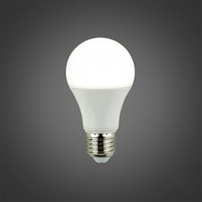 ValueLights 2 Pack E27 White Plastic GLS LED 6W Cool White 6500K 500lm Light Bulb