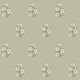image 2 of Posy Wallpaper in Cream on Organic Green Multi