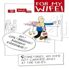 Norbert & Val, Wife Birthday Card, Birthday Card Wife, Funny Birthday Card Wife