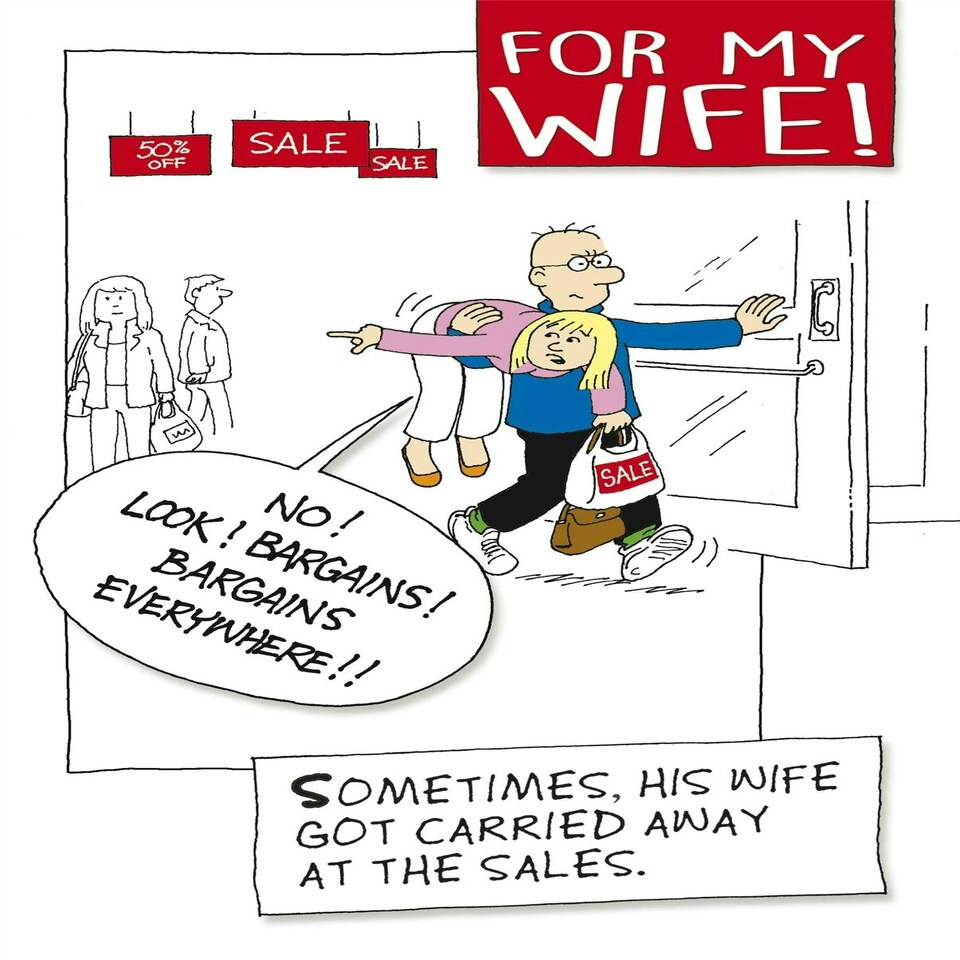Norbert & Val, Wife Birthday Card, Birthday Card Wife, Funny Birthday Card Wife