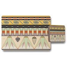 Egyptian pattern (Placemat & Coaster Set)