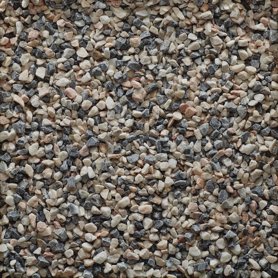 image 1 of Natural Coral Bulk Bag 850 kg Premium Chippings - 16-32 mm White Gravel with Rose Tones - L100 x W100 x H80 cm