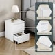 image 4 of Vida Designs Denver 2 Drawer Bedside Chest Cabinet Table Nightstand, White
