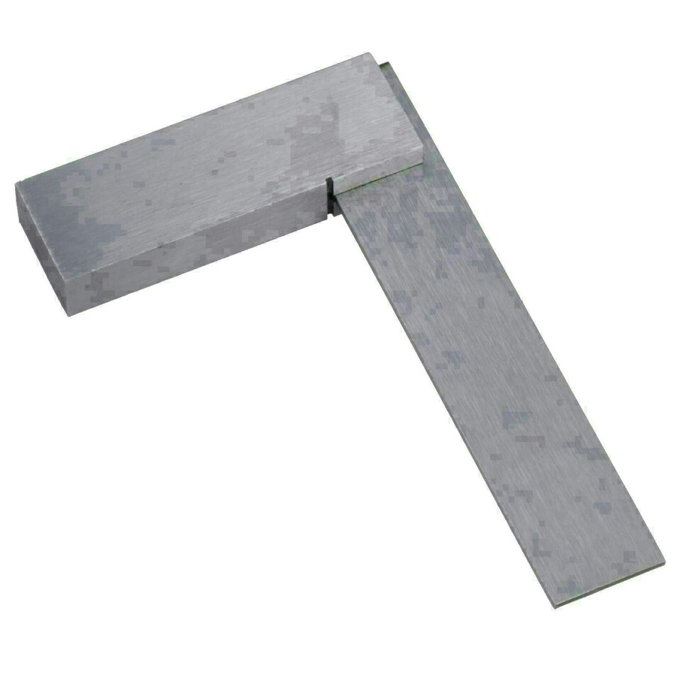 image 1 of 3 + 12 Inch 75 / 300mm Engineer Tri Set Square Right Angle Straight Edge Stainless