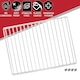 image 10 of SPARES2GO Fridge Shelf for Cookology Freezer Adjustable White Extendable Arms 425mm - 670mm x 320mm White | 425-670mm x 320