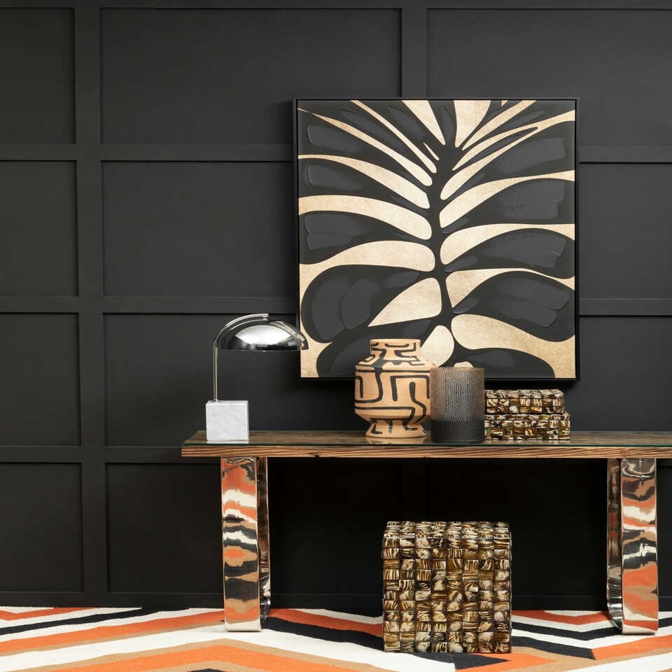 image 1 of Interiors by Premier Natural U Shaped Base Console Table Brown