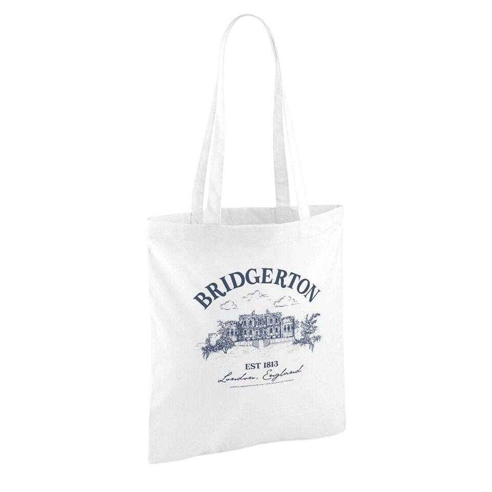 image 1 of Bridgerton Home Tote Bag | White | White | 1